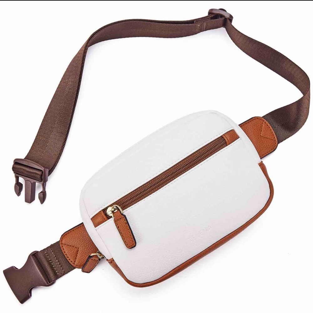 Telena Belt Bag for Women PU Leather Fanny Pack Crossbody Bags for Women